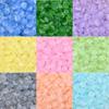 100Pcs/Lot Jelly Color Imitation Jade Glass Beads Abacus Beads Wheel Shape Loose Spacer Beads For Jewelry Making DIY Accessories