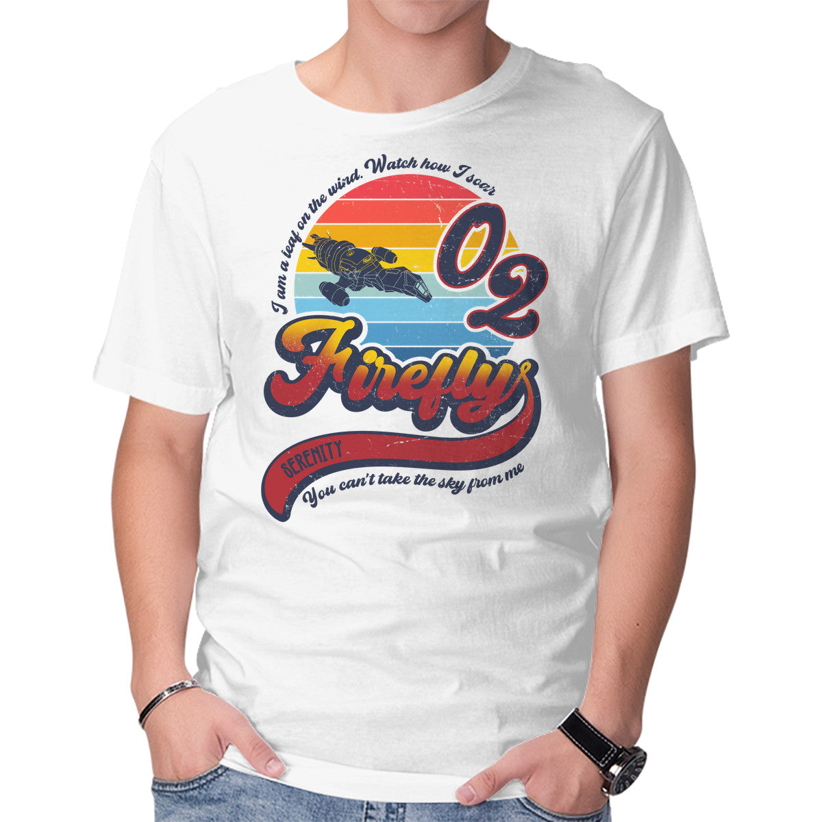 Unisex Crew Neck T-Shirt Can t Take the Sky Graphic Short Sleeve Casual Tee XS
