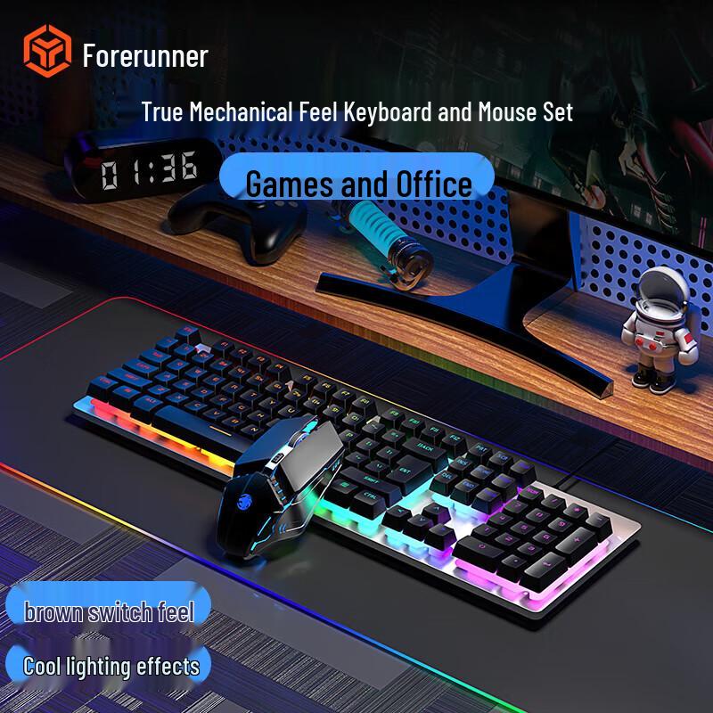 

EWEADN GX300 Wired Gaming Keyboard & Mouse Combo