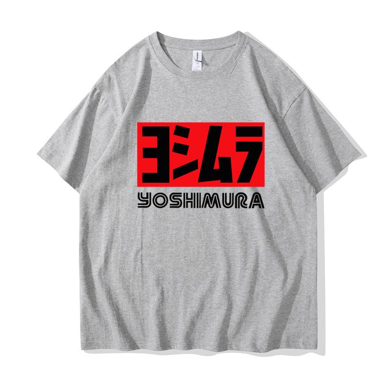2024 Men Yoshimura Tee Shirt Classic Japanese Motorcycle Exhaust T-shirt Fashion Funny T-shirt Men Cotton Brand Teeshirt