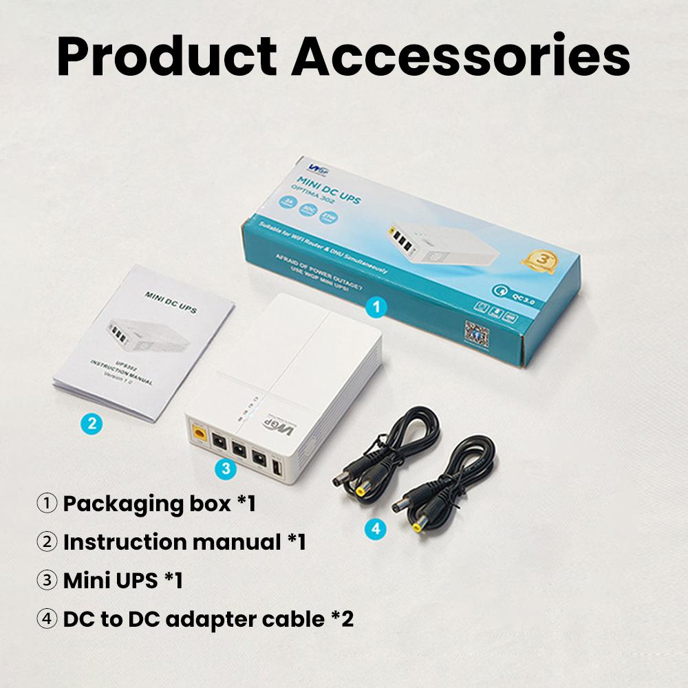 

13500mAh DC 9V 12V Home Router Mini UPS Uninterruptible Power Supply 7800mAh Large Capacity Backup Mobile Power Bank Battery Box