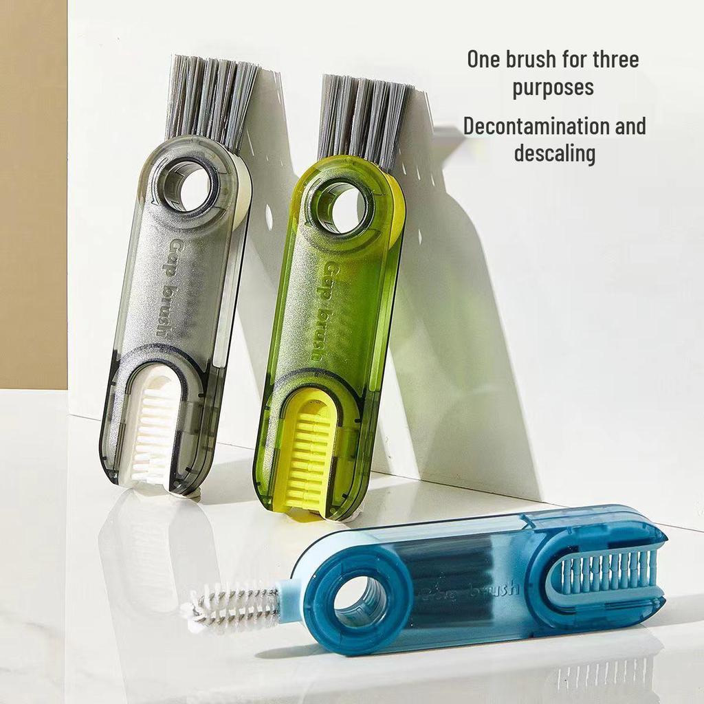 3-in-1 Cleaning Brush for Thermos, Baby Bottles & More – Ideal for Crevices & Grooves