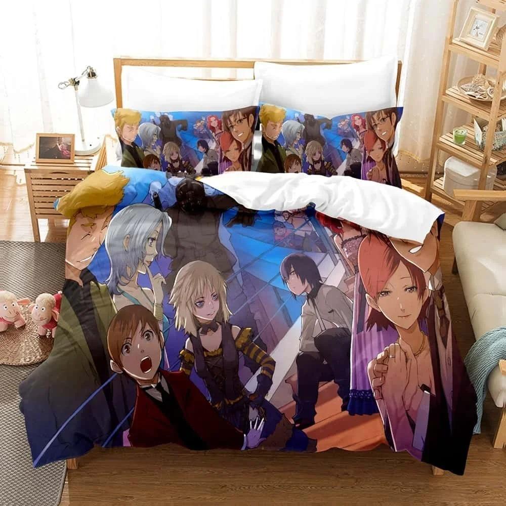 Durable Classic 3D Print Anime Bed Baccano Size Adult Kid Bedroom Sets Single Twin Full Queen King Quilt