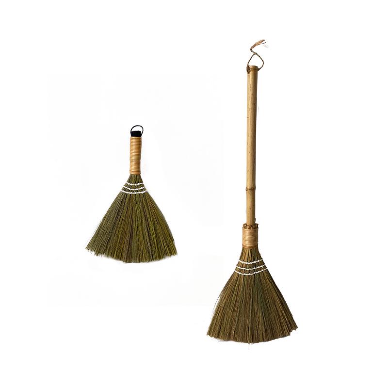 Bamboo Miscanthus Soft Broom for Living Room and Sofa Cleaning