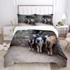 Pig Duvet Cover 3Pcs Lovely Animal Printed Bedding Set Cute Pet Comforter Cover King For Kids Boys Girl Children Bedroom Decor