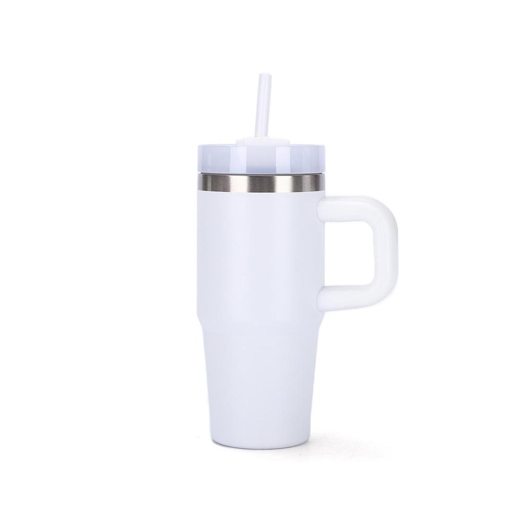 14oz Insulated Stainless Steel Tumbler with Handle for Outdoor Sports and Vehicles