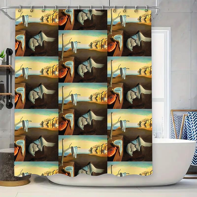 

Coastal Ocean Wave Shower Curtain Set Waterproof Seascapes Bathroom Decor Beach Themed Fabric Backdrop Artistic Wall Hanging W60H190(CM)-1 Pcs