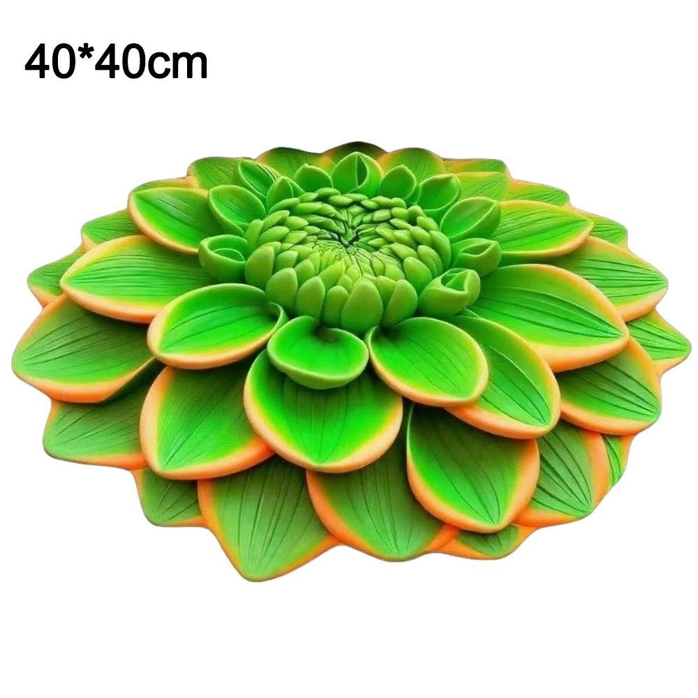 Durable Special-shaped 3D Flower Carpet Non-slip Absorbent Bathroom Floor Mat Crystal Velvet Soft Door Blanket Home Decor