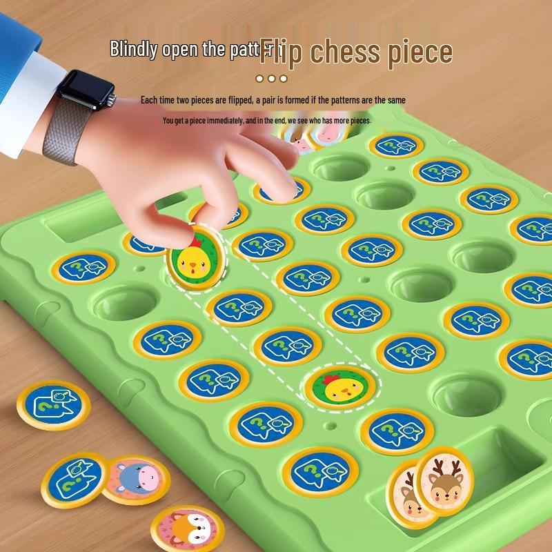 Flip-Over Chess: Two-Player Memory Puzzle Game for Kids