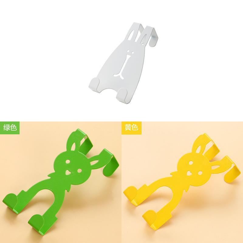 Cartoon Rabbit Door Hook Hangers With Steel Construction For Bedroom Wall Mount Storage
