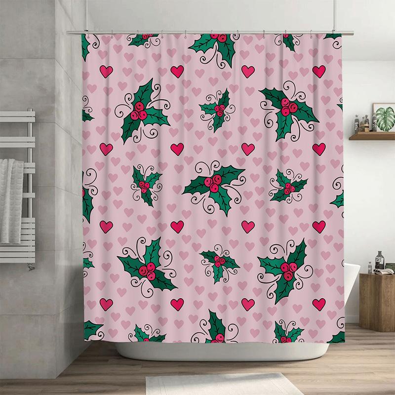 

TU Floral Shower Curtain Vintage Botanical Print Waterproof Bathroom Decor Farmhouse Style Nature Theme Fabric Backdrop Washable 90x180cm35x71in