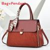 Casual Fashion Pu Bag For Women With Contrast Stitching And Spacious Storage