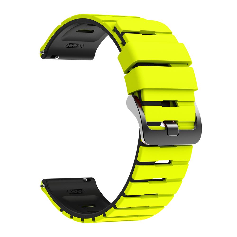 22mm Two-Tone Silicone Strap For COROS APEX 2 Pro 46mm/PACE Pro 3 Sports Soft Bands For SUUNTO RACE 2/S RUN Bracelet Accessories