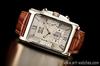 JMW TOKYO Square Gold Square Limited Seiko Quartz Leather Genuine Simple Popular for Day Gift to 300 pieces Men's Watch, & Brown, Rectangular, Men's
