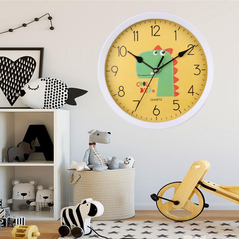 Super Silent Creative Wall Clock Cartoon Clock Wall Clock Cute Simple Home Living Room Children's Room Bedroom Wall Clock