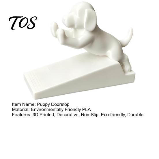 Waterproof Dirt Resistant Door Wedge 3D Printed Cartoon Dog Stopper, Cute Animal Holder, Puppy Doorstop Non-Slip for Floor Wall Protection Home Decor