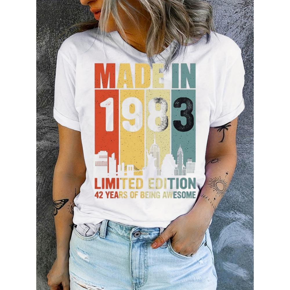 Cassette Tape Graphic T-Shirt Vintage I Love The 90s Nostalgia Tee Crew Neck for Throwback Music Lovers S