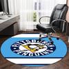 1 pezzo Squadra di Calcio (43) Tappeto Rotondo Stampato Tappeto Rotondo per Sedia Adatto per Camera da Letto Soggiorno Tappeto Decorativo per la Casa