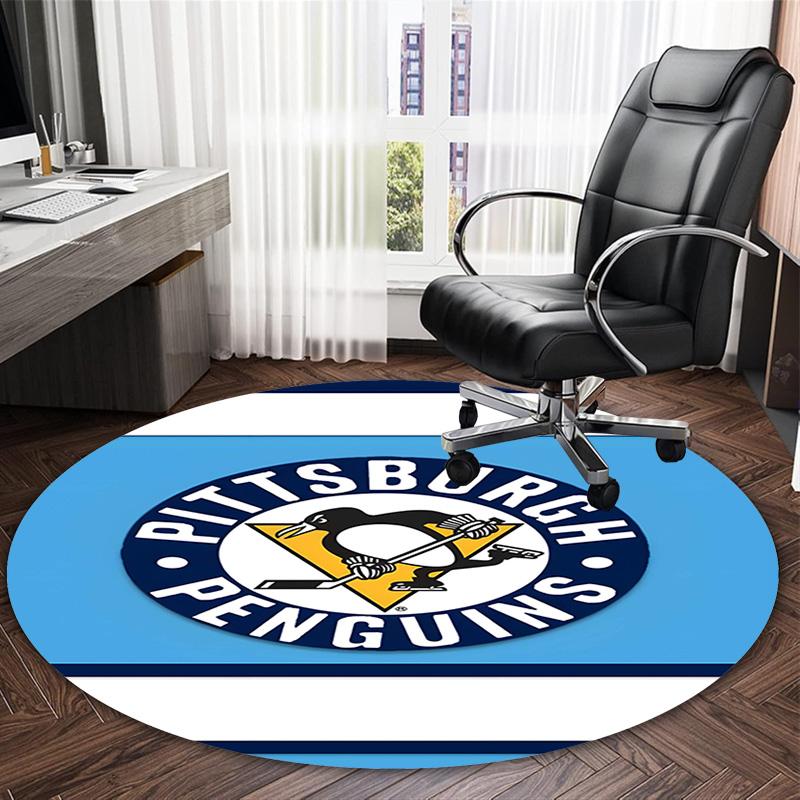 1 pezzo Squadra di Calcio (43) Tappeto Rotondo Stampato Tappeto Rotondo per Sedia Adatto per Camera da Letto Soggiorno Tappeto Decorativo per la Casa