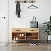 Vidaxl Bench With Shoe Storage, Sonoma Oak, 102X35X55 Cm