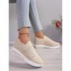 2025 Fall New Arrival Women's Chunky Sole Platform Sneakers - Sporty Knit Casual Shoes
