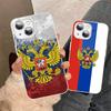 Flag Of Russia Tempered Glass For Iphone 14 13 12 11 Pro Mini XS MAX 14Plus X XS XR Cover