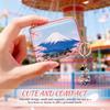 [FOMIYES] 5-Piece Set - Mount Fuji & Cherry Blossom Keychain, Key Ornament, Accessory for Car or Backpack