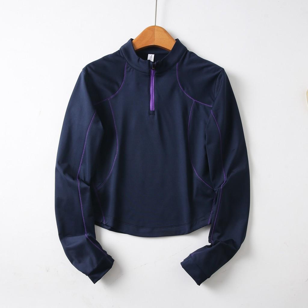 Outdoor Mountain Series T Shirt With Zipper Long Sleeve Slim Fit Quick Dry For Active Youth