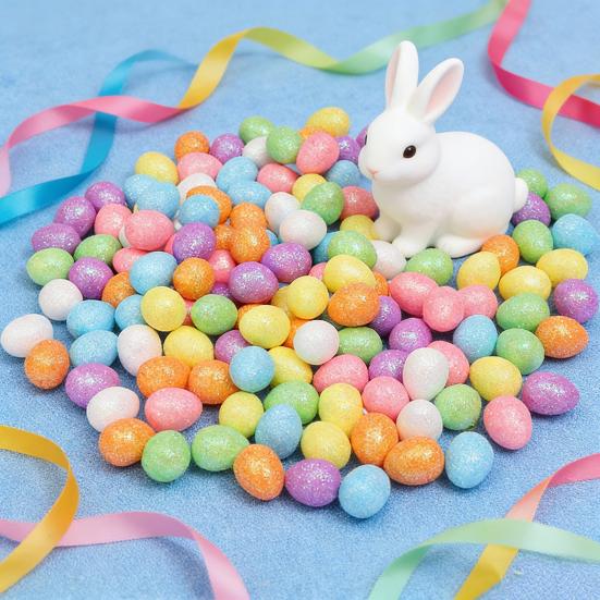 Foam Easter Eggs Realistic Bird Egg Decorations Colorful Foam Egg Keepsakes for Spring Party Decor Basket Fillers