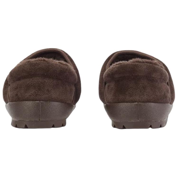 Brown Plush Thick-Soled Lazy Shoes - Unisex Winter Warm Casual Shoes 406792-02