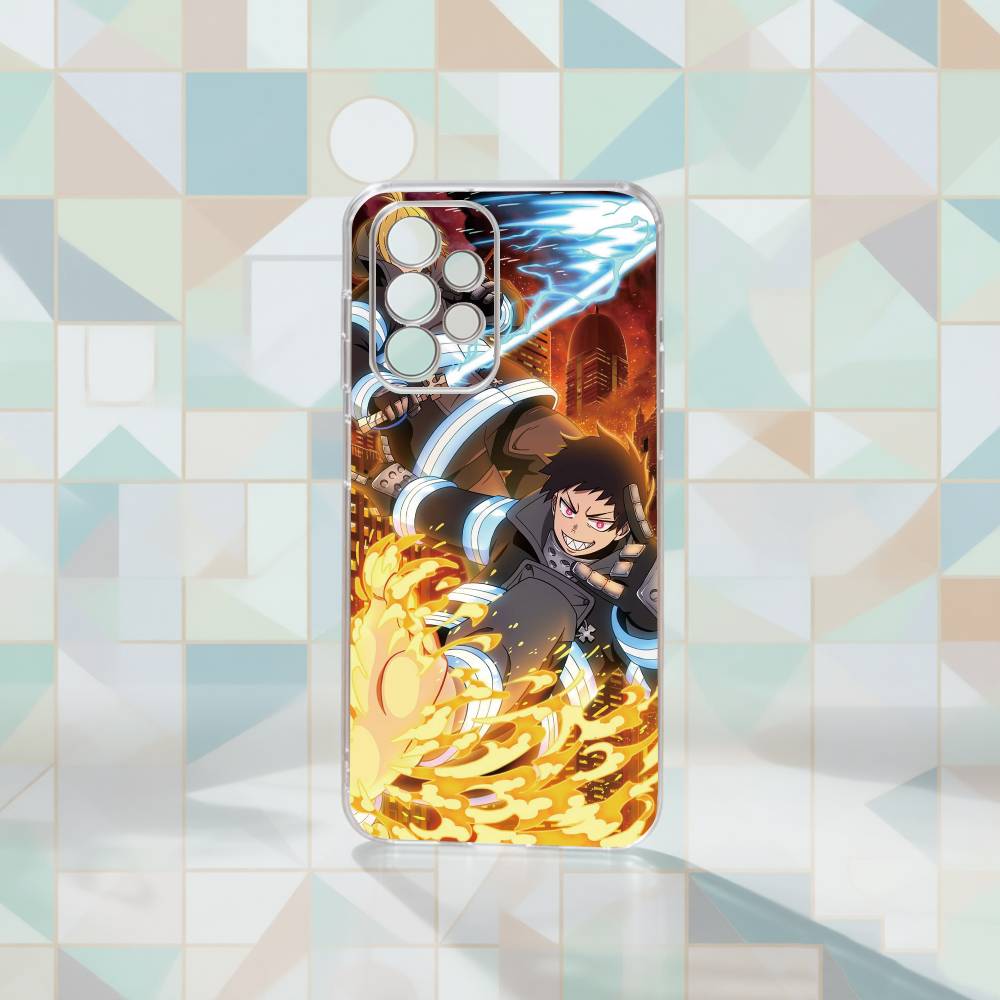 Fire Force Shinra Kusakabe Phone Case Transparent Silicone Soft For Samsung S25,S24,S21,S22,S23,S30,Ultra,S20,Plus,Fe