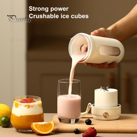 

Портативный блендер для фруктов с острым лезвием, большой емкости, беспроводной компактный перезаряжаемый блендер для фруктов, кухонный инструмент бежевый