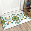 Boho Floral Doormat for Home Decor Indoor Outdoor Welcome Mat Entrance Floor Rug Porch Mat Teal Orange Mandalas Tropical Style 4