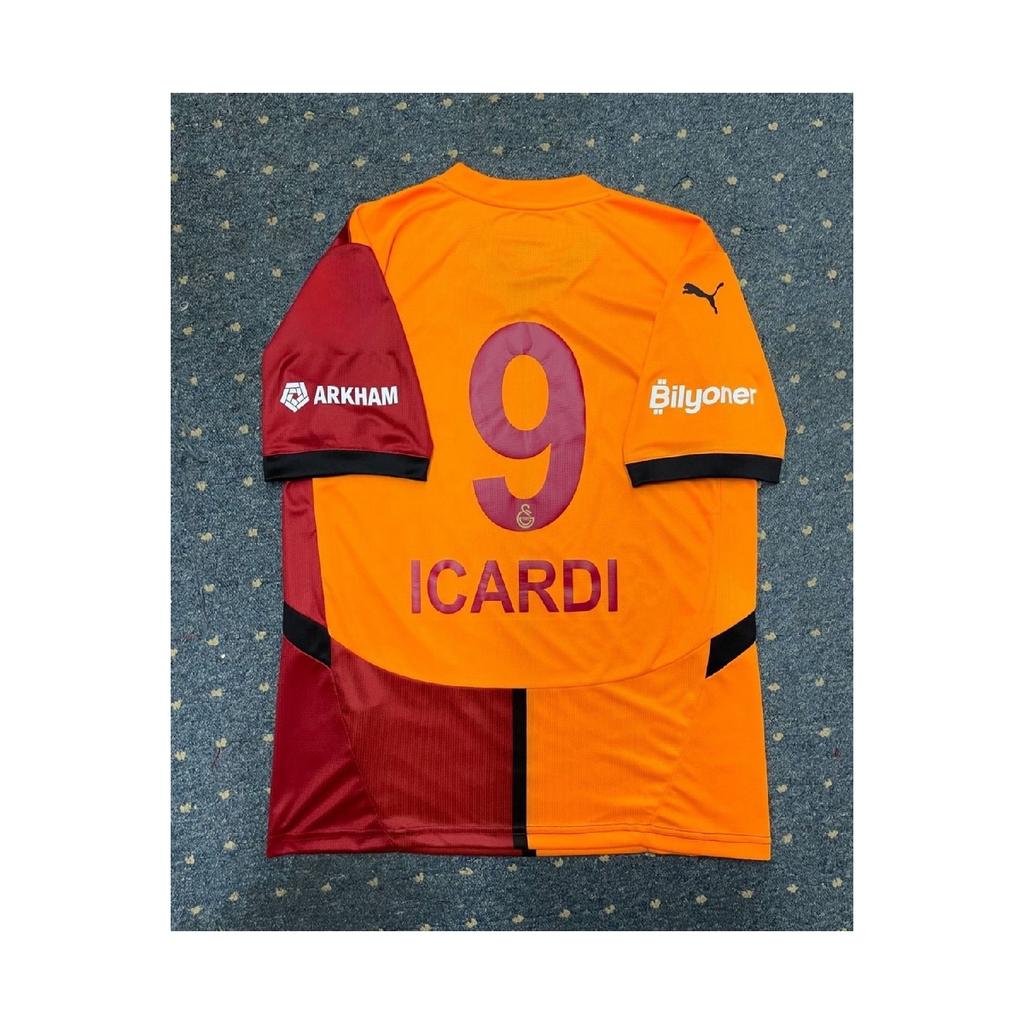Glatsary-icardi Rotes Fußballtrikot für Erwachsene der neuen Saison 2024/2025