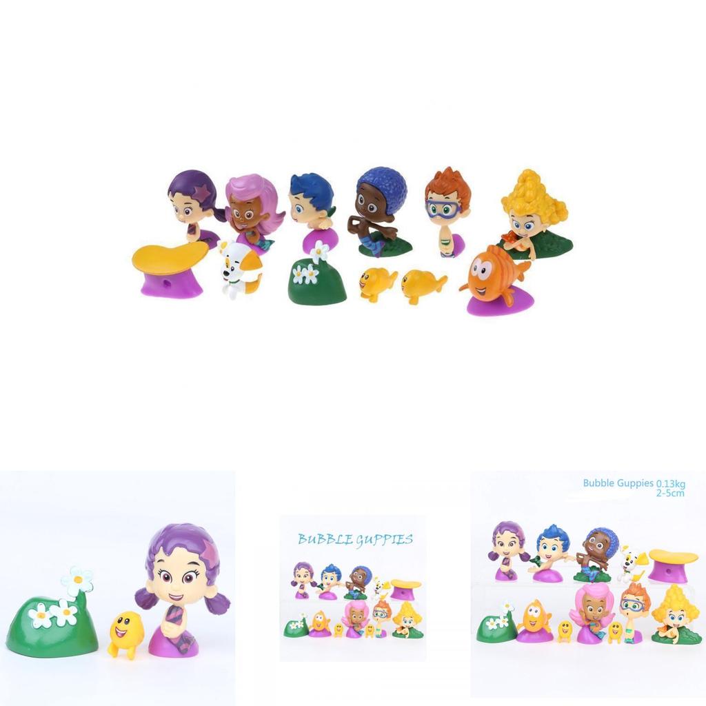 Guppies 12 Figure Set Pvc Toy With Premium Quality And Timeless Design**