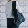 Dean & Deluca Shopping Bag, Black, Eco Bag, Foldable, Lightweight, Compact, 43 x 37 x 14 cm