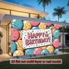2D flat design, 1 piece packaging, includes a birthday celebration balloon, designed as a photo background decoration.