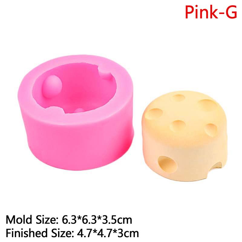 Cheese Embryo Style Silicone Candle Mold Handmade-Soap Diy Candle Art Mould Mochi Squishy Toy Mold Baking Tool Kitchen