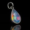 AAA+ Natural Multicolor Opal Pear Pendant 15.95 Ct Certified 925 Sterling Silver
