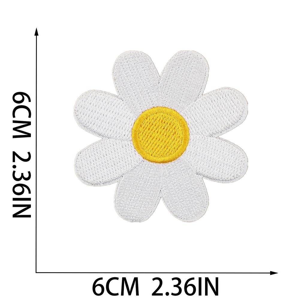 New Pink Butterfly Embroidery Cloth Sticker Cartoon Bus Patch Sticker Bag Decoration Flower Embroidery Label