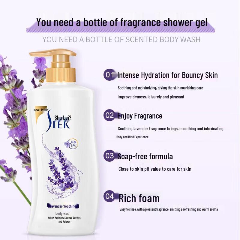 Slek Lavender Soothing Shower Gel