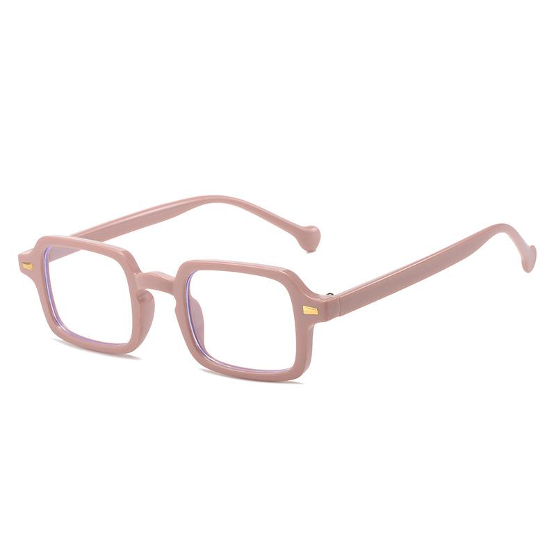 Anti-Blue Retro Rice Nail Black Frame Glasses Frame Light Luxury Flat Glasses Can Be Equipped With Myopia Glasses Frame