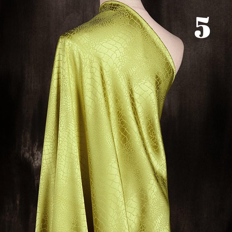 50X150Cm Jacquard Fabric Crocodile Embossed Pattern for Cheongsam Hanfu Diy Dress Sewing Clothing Material