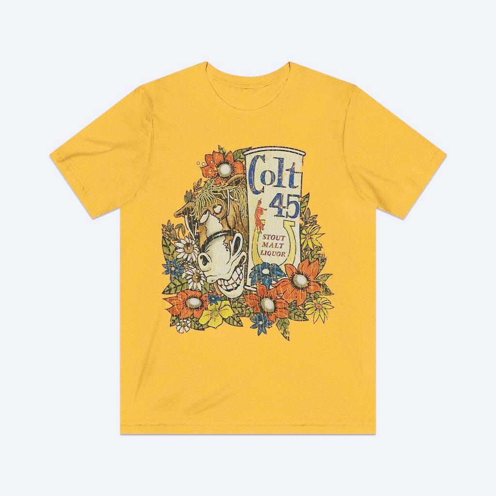 Colt 45 Party Mule 1982 Vintage Unisexs TShirt Size S To 4XL New SpringSummer Arrivals