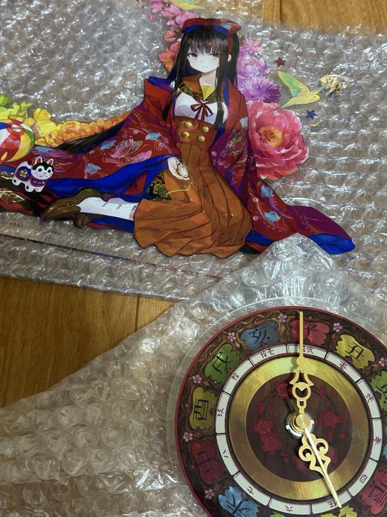 [USED] Fujichoco Illustration Acrylic Clock "Fujichoco Art Book Release Commemorative Exhibition: Saigenkyo