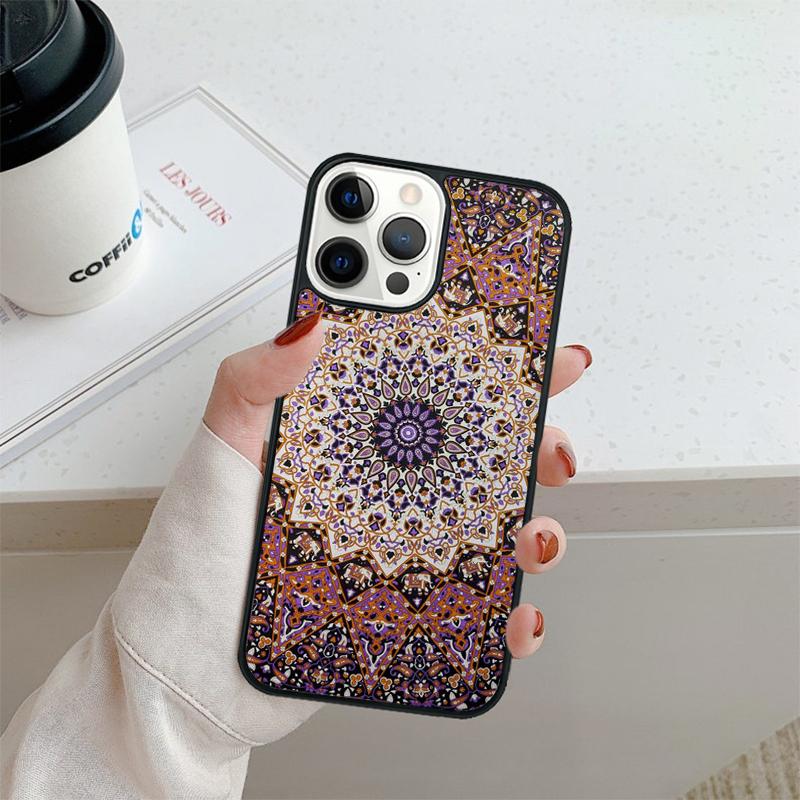 Indian Pattern Mandala Phone Case For iPhone 17 Air 16 Pro Max 15 14 Plus 12 13 Shell Cover Coque