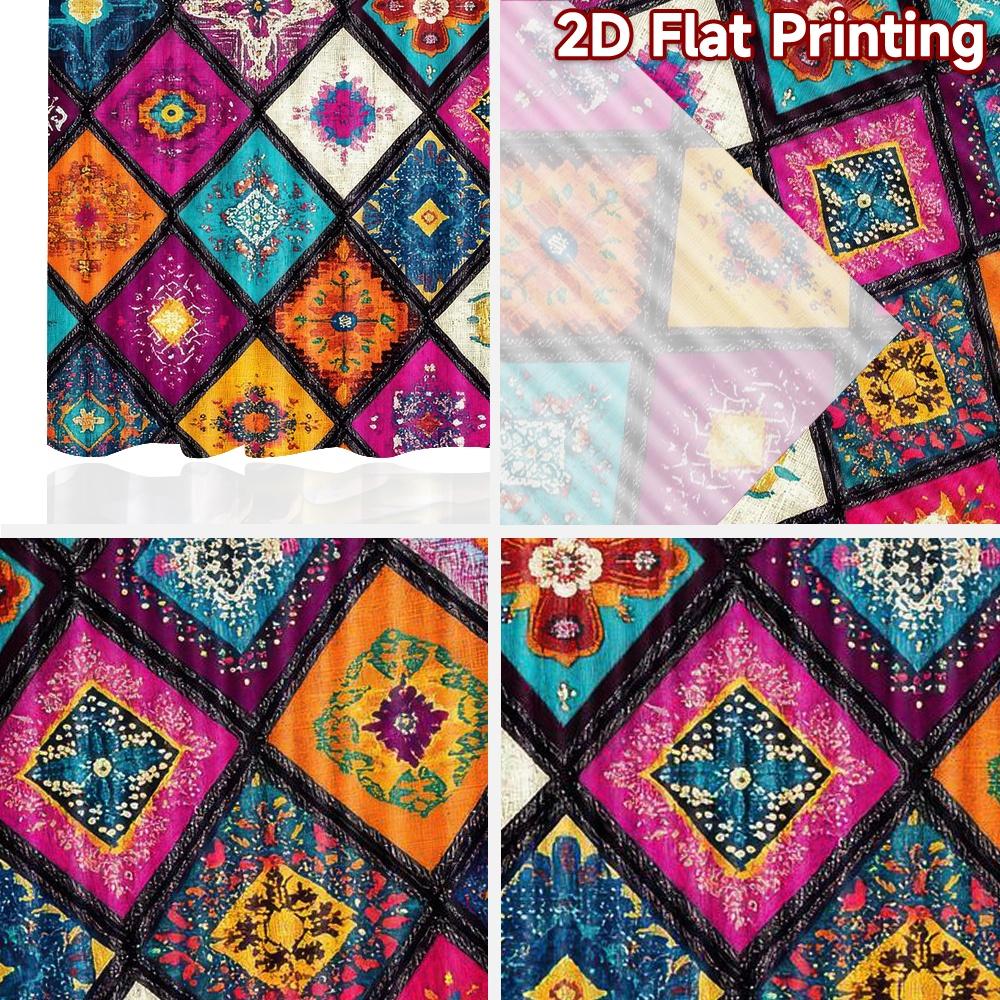 2D Flat Photography Backdrop Popular Tapestry Colorful Geometric Shapes 100% Polyester Festive Wall Decor for Photo Booths