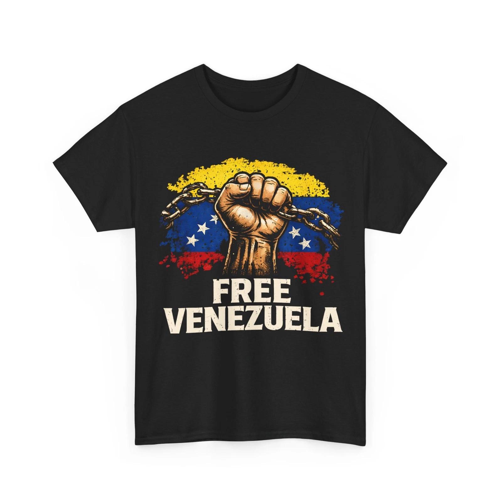 Free Venezuela Flag Venezuela Libre 2026 T-Shirt XL