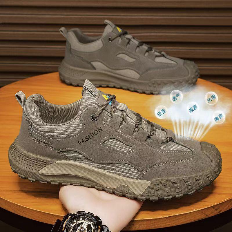 Men's shoes summer new sports boarding shoes casual shoes men's mesh labor insurance shoes