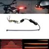 Motorcycle Turn Signal Light Strip Moto Sequential Switchback Flowing Turn Brake Lights LED Taillight Stripe 20CM 30CM 45CM 60CM